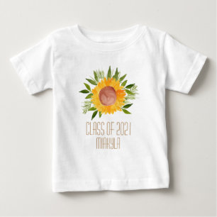 T-shirt Pour Bébé T-Shirt, jeune fille de tournesol