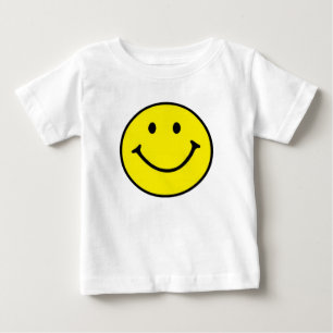 T-shirt Pour Bébé T-shirt original jaune visage bébé sourire