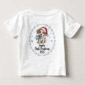 T-shirt Pour Bébé T-Shirt-Personalized Baby's First Xmas 2025-Boy (Dos)