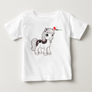 T-shirt Pour Bébé T-Shirt Petit Bébé Poney