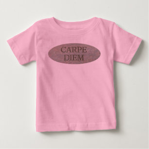 T-shirt Pour Bébé T-shirt rose bébé Carpe Diem Stone