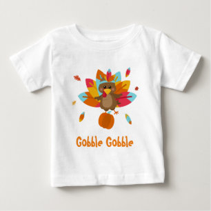 T-shirt Pour Bébé T-shirt turc T-shirt bébé Gobble gobble T-shirt