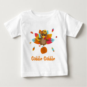 T-shirt Pour Bébé T-shirt turc T-shirt bébé Gobble gobble T-shirt