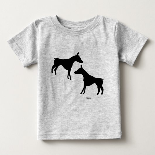 T-shirt Pour Bébé T-Shirt's Doberman (Devant)