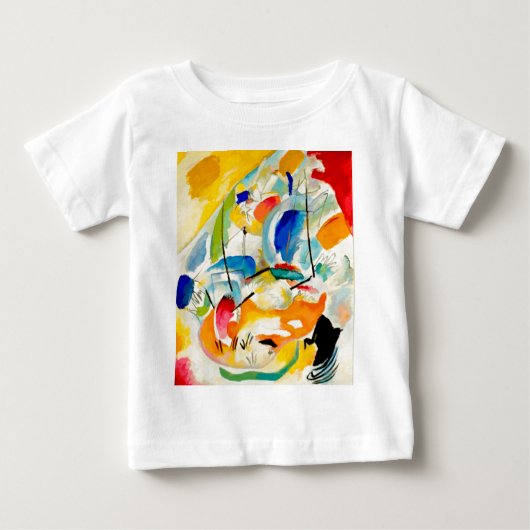 T-shirt Pour Bébé Tableau de bataille maritime de Kandinsky 1913 (Devant)
