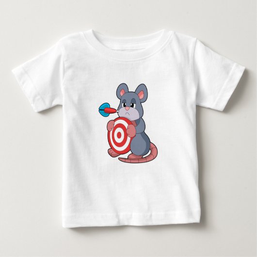 T-shirt Pour Bébé Tableau de bord fléchettes de souris (Devant)