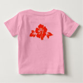 T-shirt Pour Bébé Tableau de contrôle Hibiscus Hawaiian Floral (Dos)
