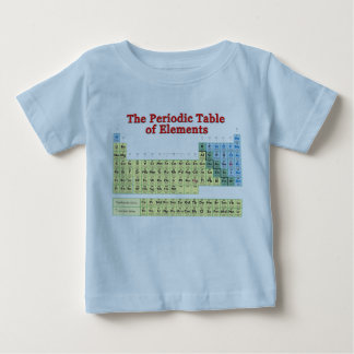 T-shirt Pour Bébé Tableau des éléments périodique