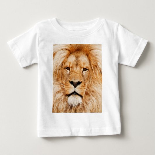 T-shirt Pour Bébé Tableau Visage Lion Artwork-17335 (Devant)