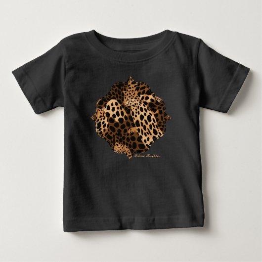 T-shirt Pour Bébé Taches de félins (Devant)