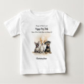 T-shirt Pour Bébé Tails Chien Chien Chien Rhyme Baby Boy Personnalis (Devant)