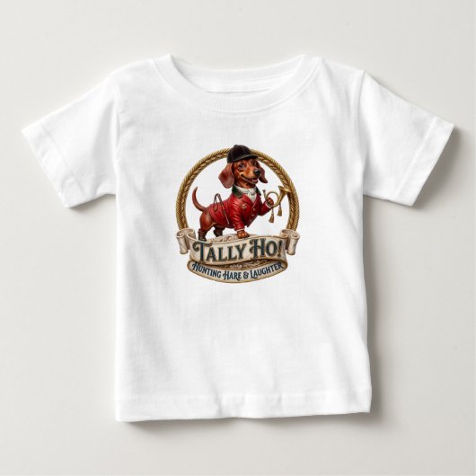 T-SHIRT POUR BÉBÉ TALLY HO ! (Devant)