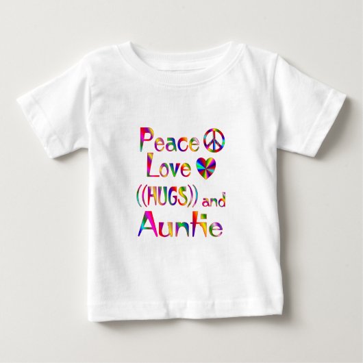 T-shirt Pour Bébé Tante Hugs (Devant)