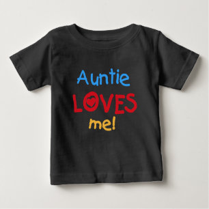 T-shirt Pour Bébé Tante Loves Me