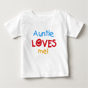 T-shirt Pour Bébé Tante Loves Me
