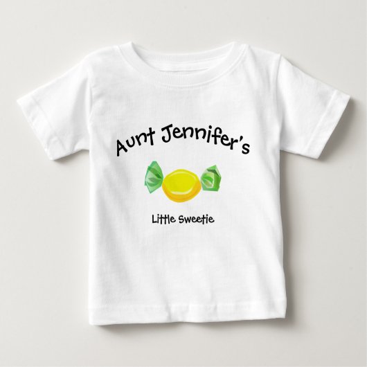 T-shirt Pour Bébé Tante Vêtements de bébé petite douceur nièce Nephe (Devant)
