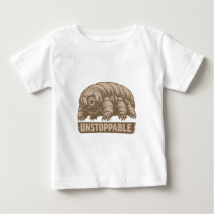 T-shirt Pour Bébé Tardigrade Inarrêtable Art Scientifique Vintage