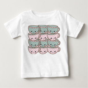 T-shirt Pour Bébé Tasses à thé Kawaii