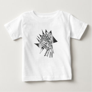 T-shirt Pour Bébé Tatouage tribal abstrait flèches noir blanc art