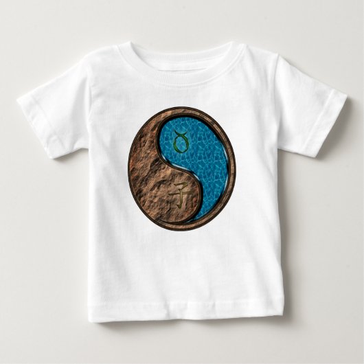 T-shirt Pour Bébé Taureau & Rat d'eau (Devant)