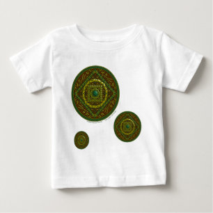 T-shirt Pour Bébé Taurus Mandala Chemise lumière enfant et bébé