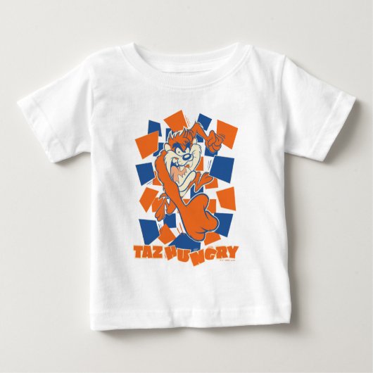 T-shirt Pour Bébé TAZ™ Hungry Smashing Through Checker (Devant)