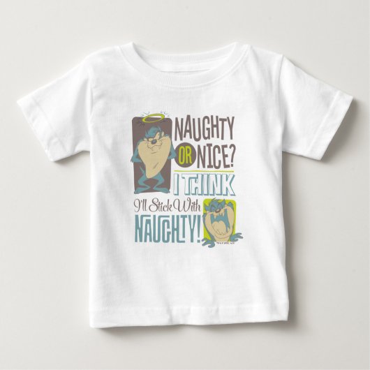T-shirt Pour Bébé TAZ™ - Naughty ou Nice ? (Devant)