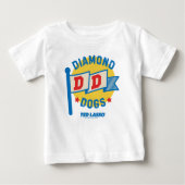 T-shirt Pour Bébé Ted Lasso | Diamond Chiens Pennant Graphisme (Devant)
