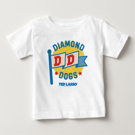 T-shirt Pour Bébé Ted Lasso | Diamond Chiens Pennant Graphisme (Devant)