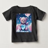 T-shirt Pour Bébé Teddy au clair de lune - Dreamight Nights (Devant)