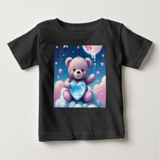 T-shirt Pour Bébé Teddy au clair de lune - Dreamight Nights