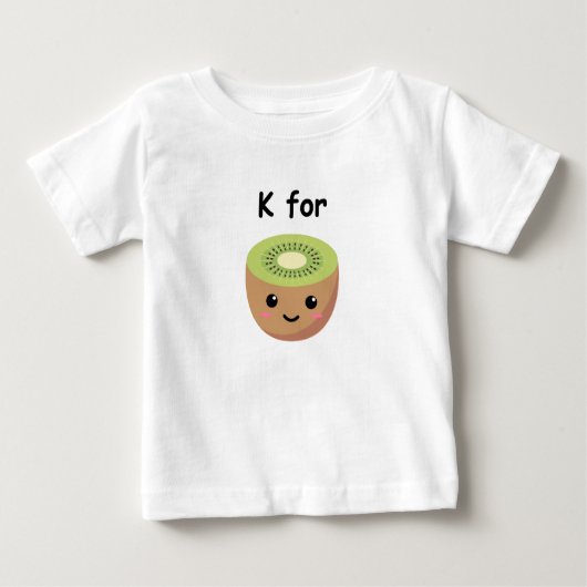 T-shirt Pour Bébé Tee bébé avec imprimé Kiwi (Devant)