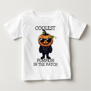 T-shirt Pour Bébé Tee Citrouille froid personnalisé, petit-déjeuner 