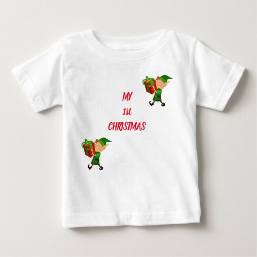 T-shirt Pour Bébé TEE FOR ***BABY'S 1st CHRISTMAS*** (Devant)
