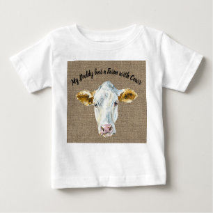 T-shirt Pour Bébé Tee pour bébé garçon avec le visage de vache