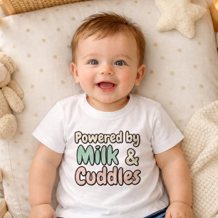 T-shirt Pour Bébé Tee-shirt bébé mignon Lait & Câlins
