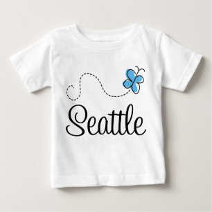T-shirt Pour Bébé Tee - shirt de nourrisson de papillon de Seattle