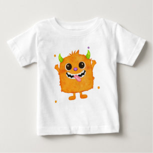 T-shirt Pour Bébé Tee-shirt mignon monstre pour enfants, cadeau d'an