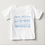T-shirt Pour Bébé Tee shirt pétition<br><div class="desc">Signez la pétition pour le petit pot saveur tartiflette, car nos petits hauts-savoyards méritent ce qu'il y a de meilleur.</div>