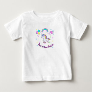 T-shirt Pour Bébé Tee-shirt pour tout-petit Licorne Né pour Briller