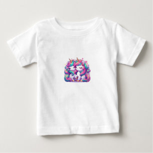 T-shirt Pour Bébé tee shirt tout petit licorne