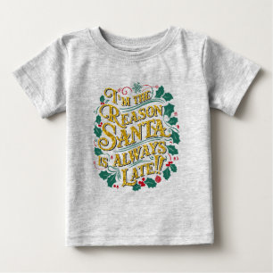 T-shirt Pour Bébé Tee - shirts de Noël en famille Raison Père Noël