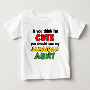 T-shirt Pour Bébé Telle jolie tante jamaïcaine