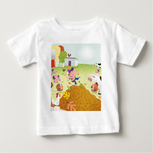 T-shirt Pour Bébé Temps de comptage - Ferme