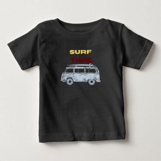 T-shirt Pour Bébé Temps de surf d'été garçon (Devant)