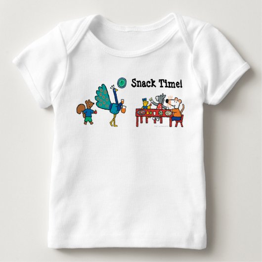 T-shirt Pour Bébé Temps préscolaire de Maisy et de casse-croûte (Devant)