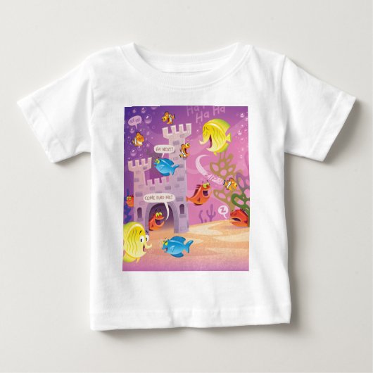T-shirt Pour Bébé Temps vers Compte-Sous la mer (Devant)