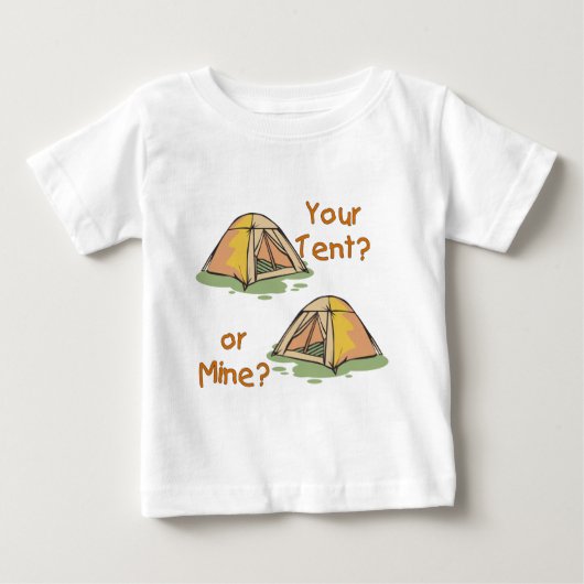 T-shirt Pour Bébé Tentes de camping (Devant)