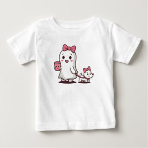 T-shirt Pour Bébé Tenue de fantôme mignon pour enfants pour Hallowee