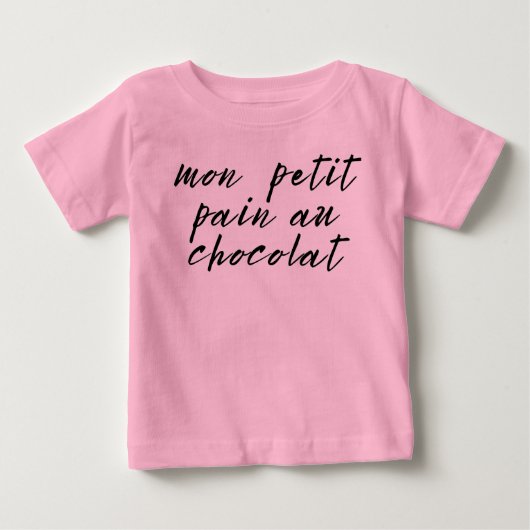 T-shirt Pour Bébé Terme d'affection français mignon (Devant)